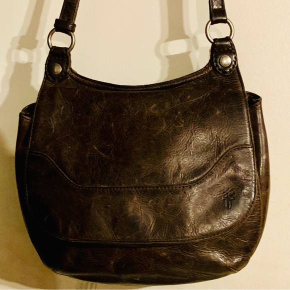 Frye Brown Leather crossbody saddle Women's Bag - Picture 3 of 16